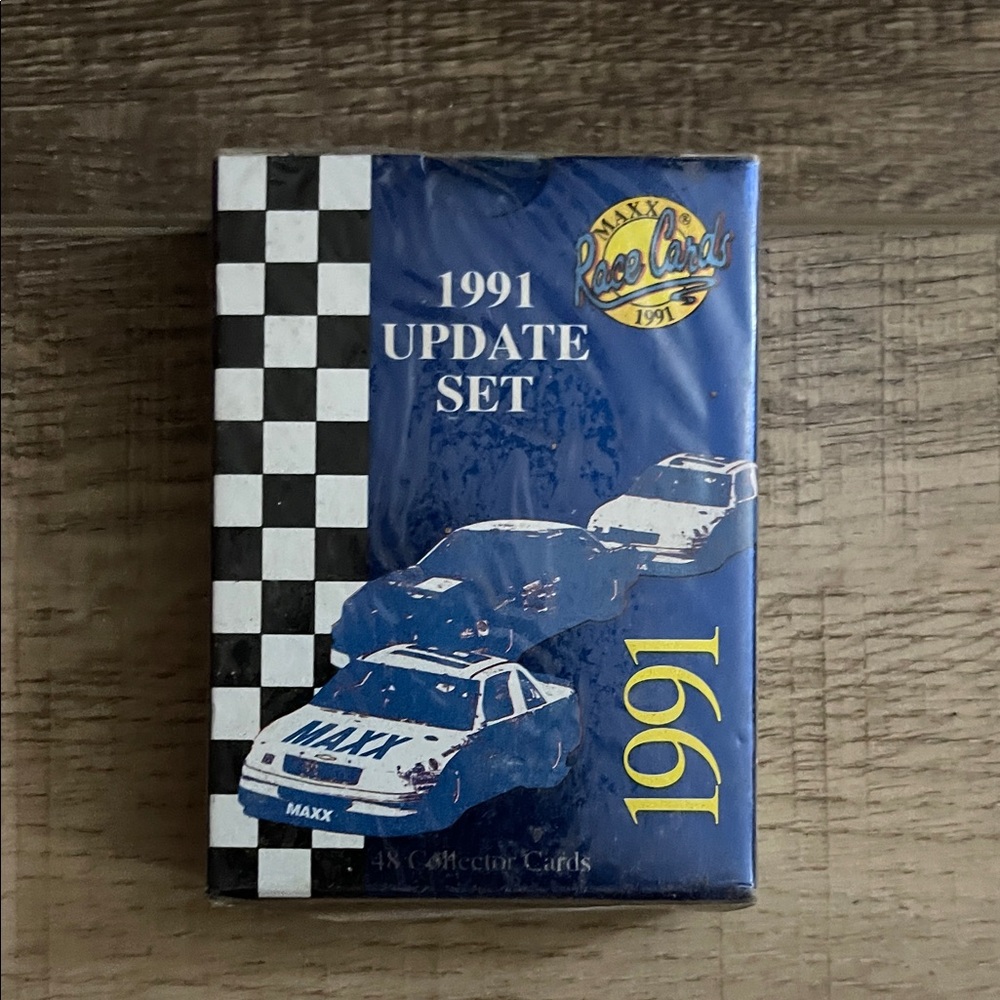 Nascar Blue and White Racing Card Box